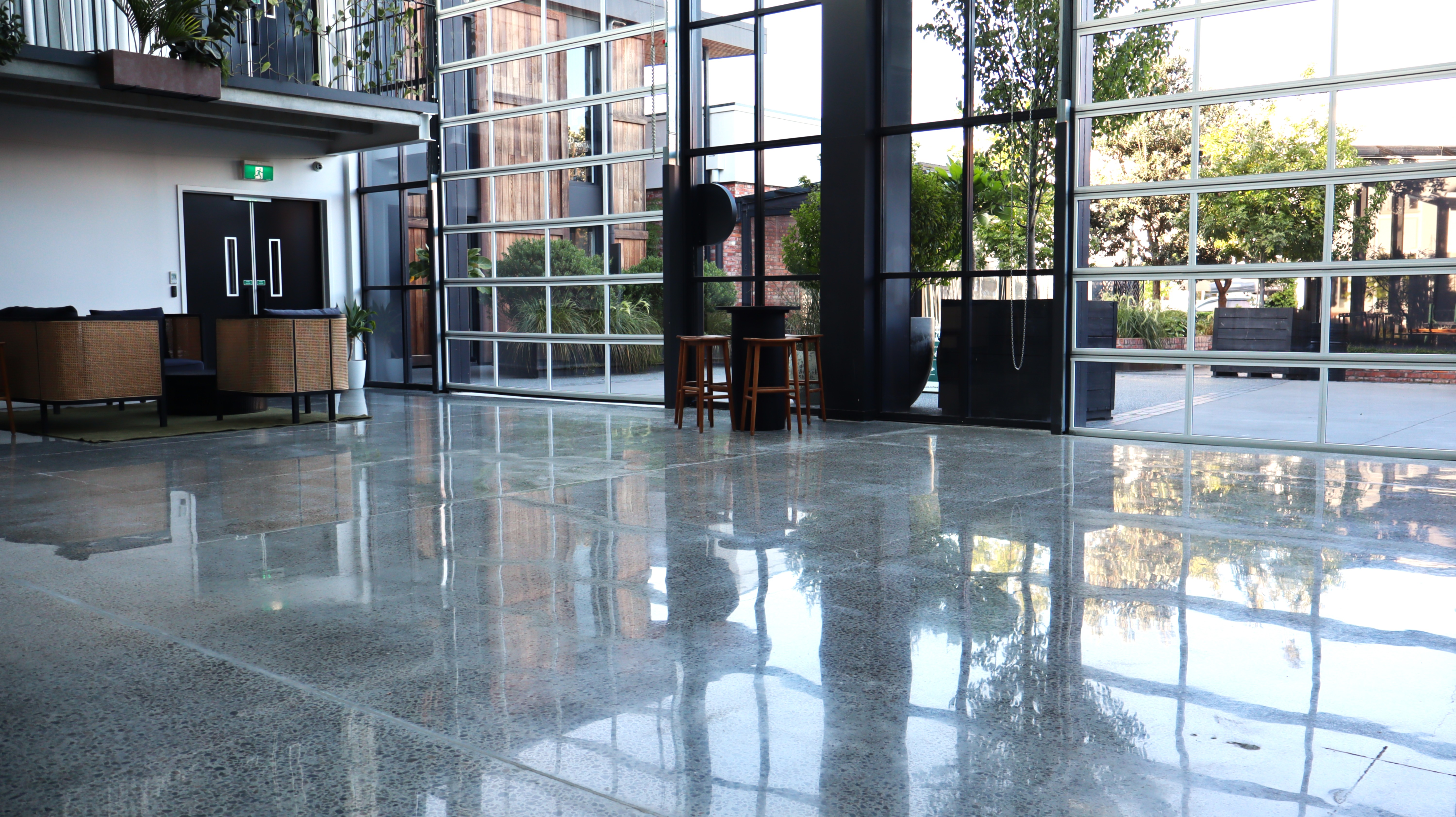 Tribune Project polished concrete Hawke’s Bay