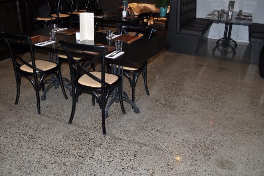 Full grind and polish of old industrial concrete slab