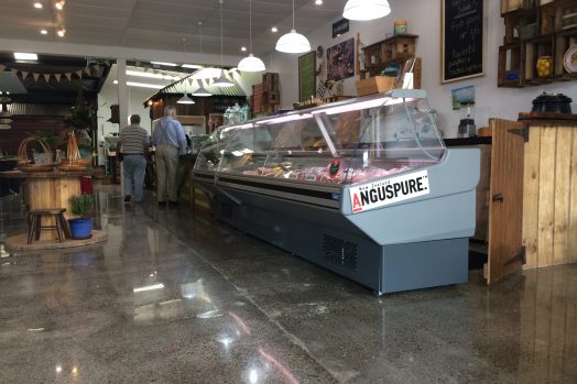 The Daly Larder - Full grind and polish of old industrial concrete slab